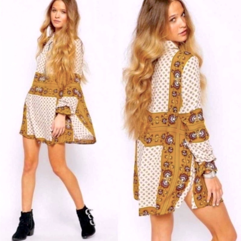 Free People Changing Times Tunic Long Sleeve